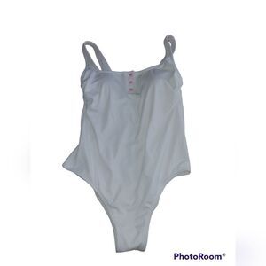 Stoney Clover One Piece Swimsuit Ribbed High Leg 16W women's